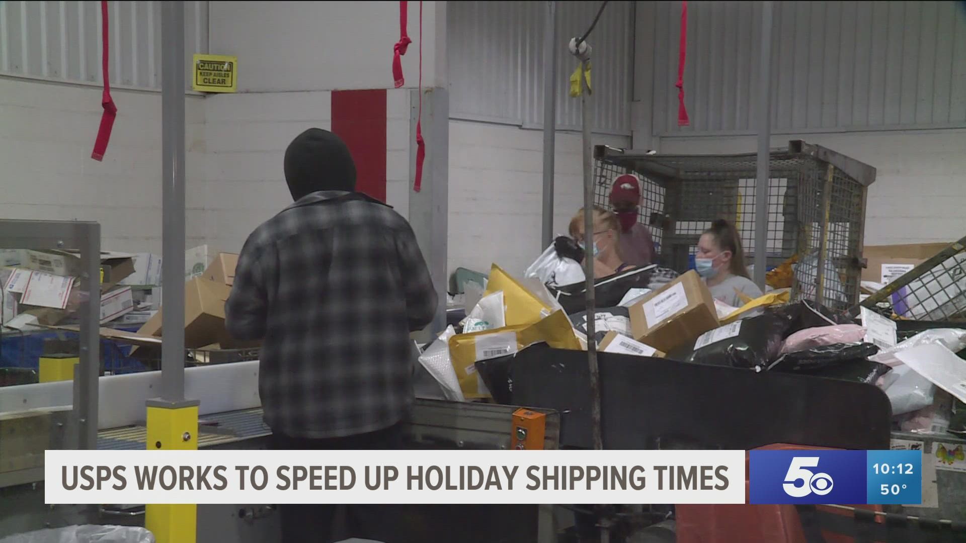 USPS is looking to expedite holiday shipping with a new machine that sorts mail faster and more accurately.