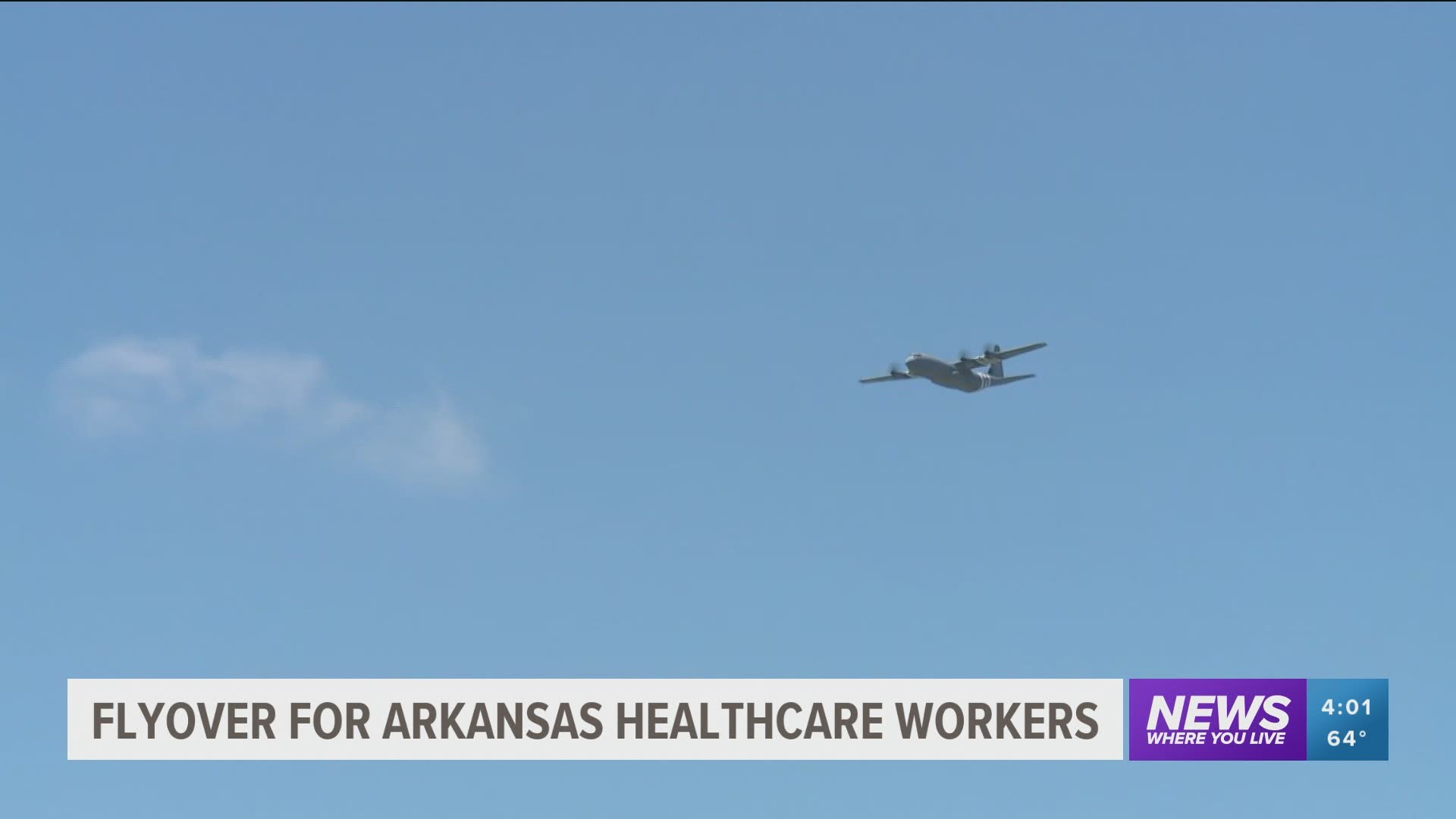 Flyover for Arkansas healthcare workers