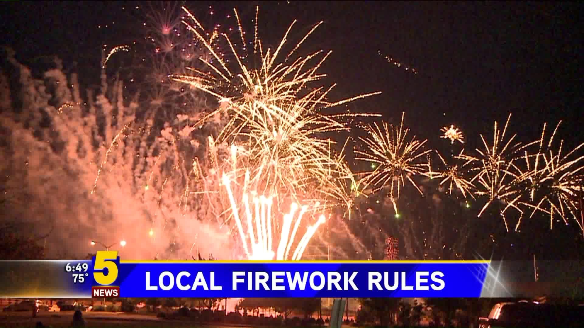 Local Fireworks Rules