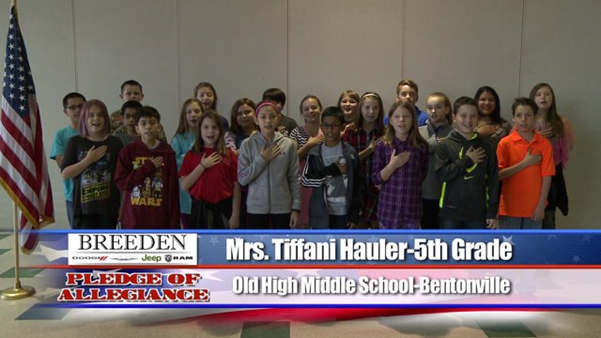 Old High Middle School, Bentonville - Mrs. Tiffain Hauler - 5th Grade