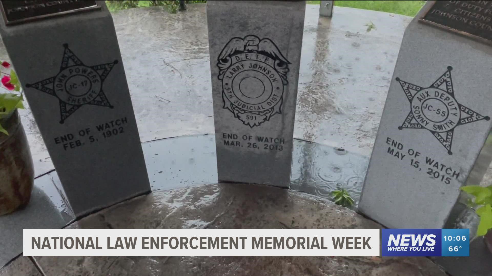 Members of the Johnson County community came together for National Peace Officer Memorial Day