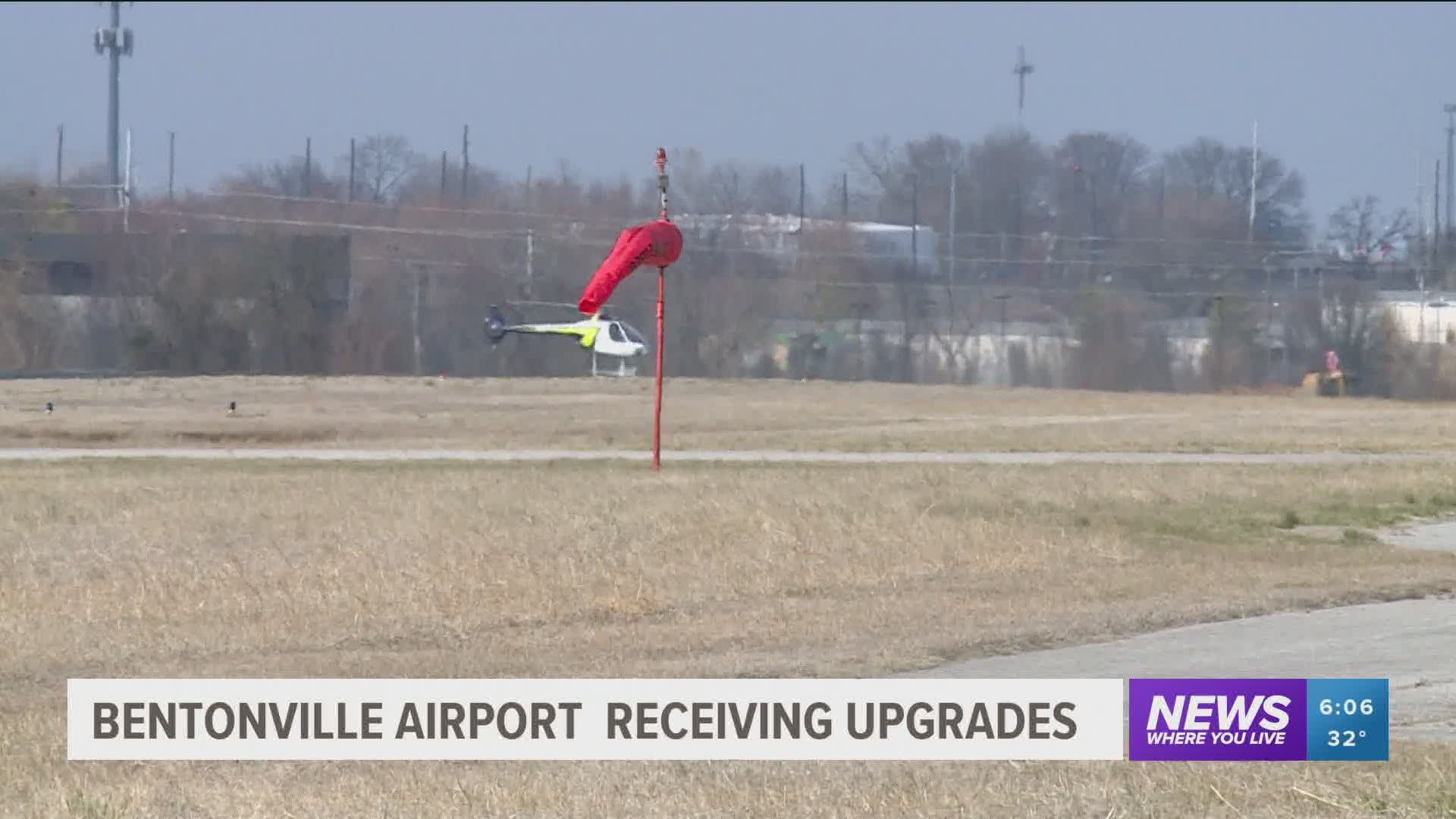 Bentonville Airport receiving upgrades