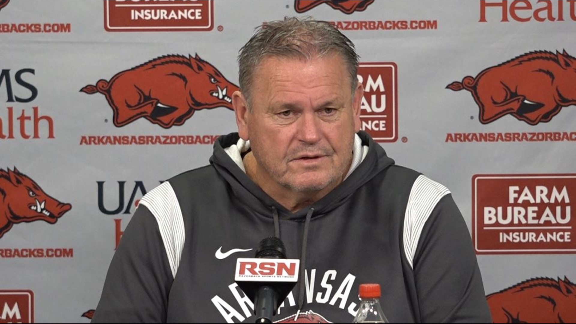 Sam Pittman discusses the recent changes to the Arkansas football program.