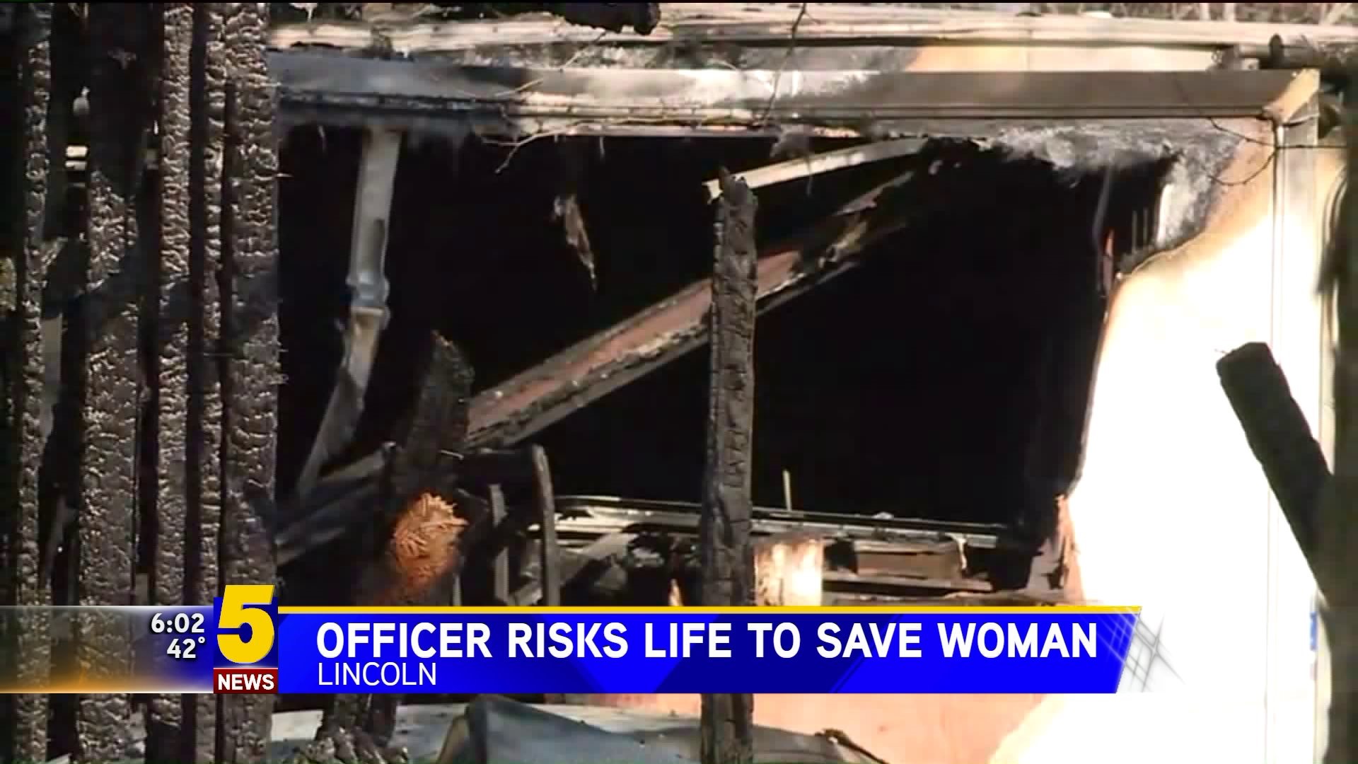 Officer Risks Life To Save Woman