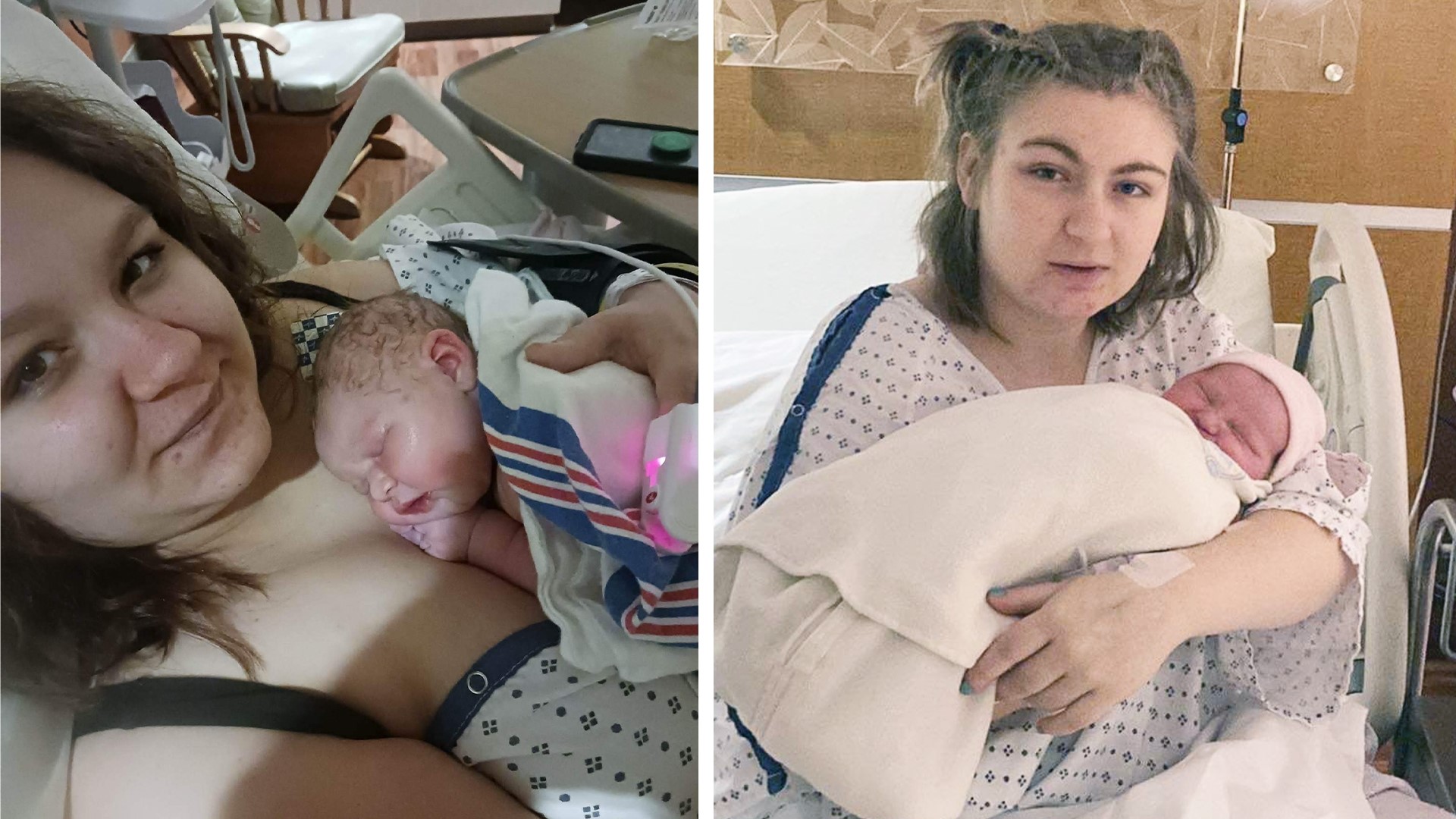 Not only did twins Celci and Delci have their baby girls on the same day, but they were also in adjacent rooms in the same hospital!