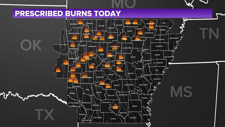 Seeing smoke? Controlled burns happening throughout Arkansas