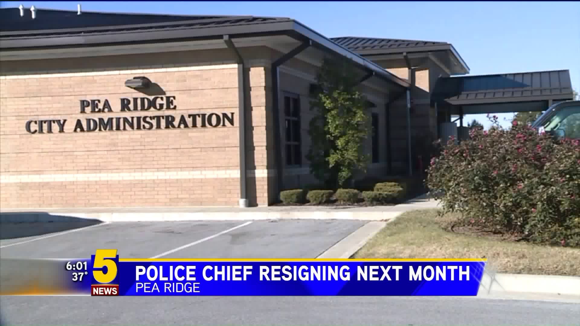 Pea Ridge Police Chief Resigning In December