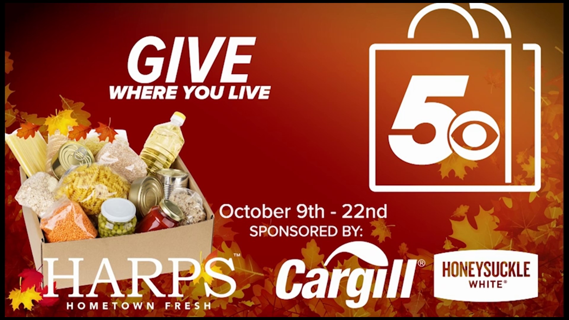 The Give Where You Live Food Drive is starting soon! Join 5NEWS and help restock our area food banks for those in need.