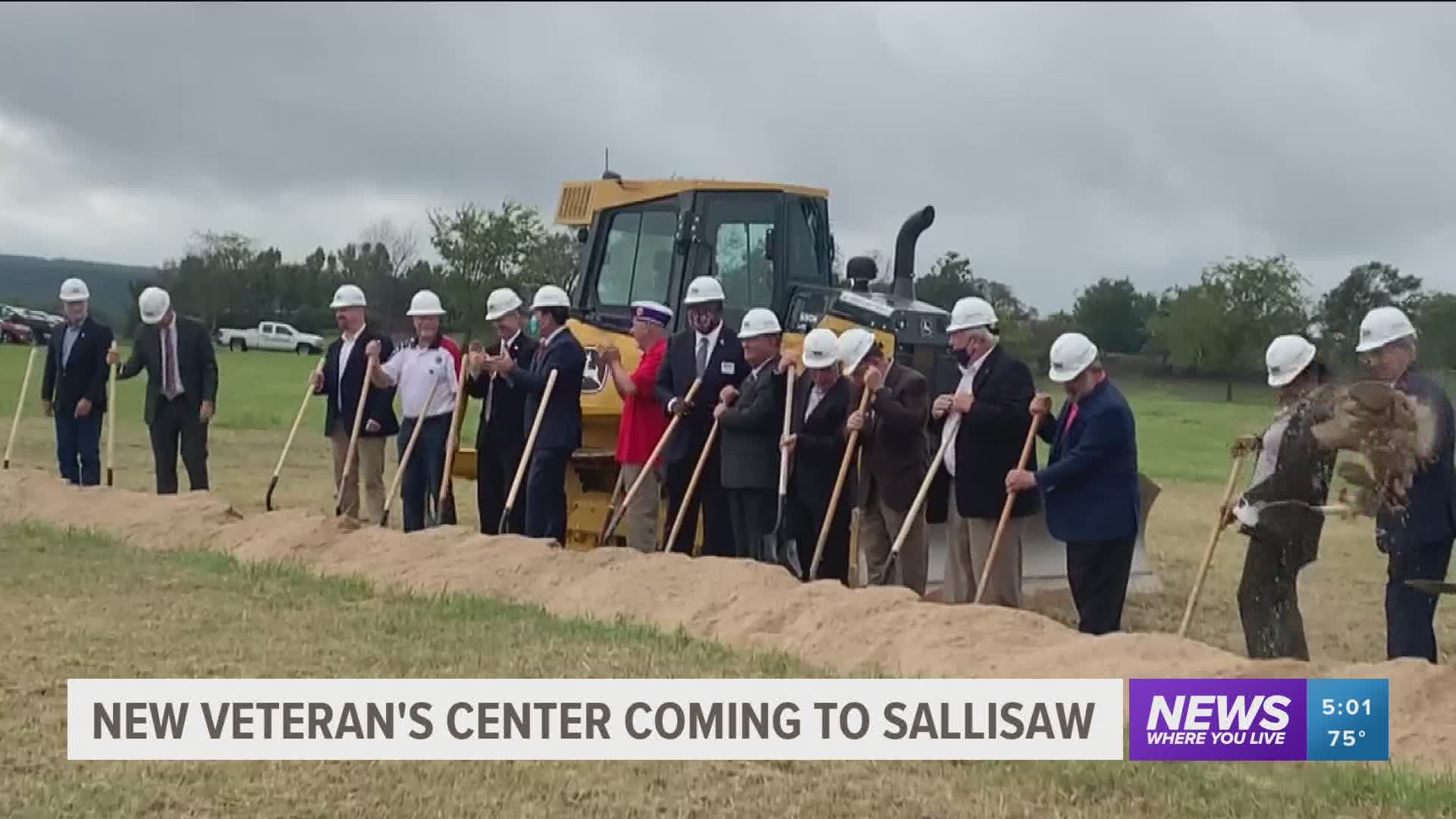 The community came together to break ground on the new Sallisaw Veteran’s Home.