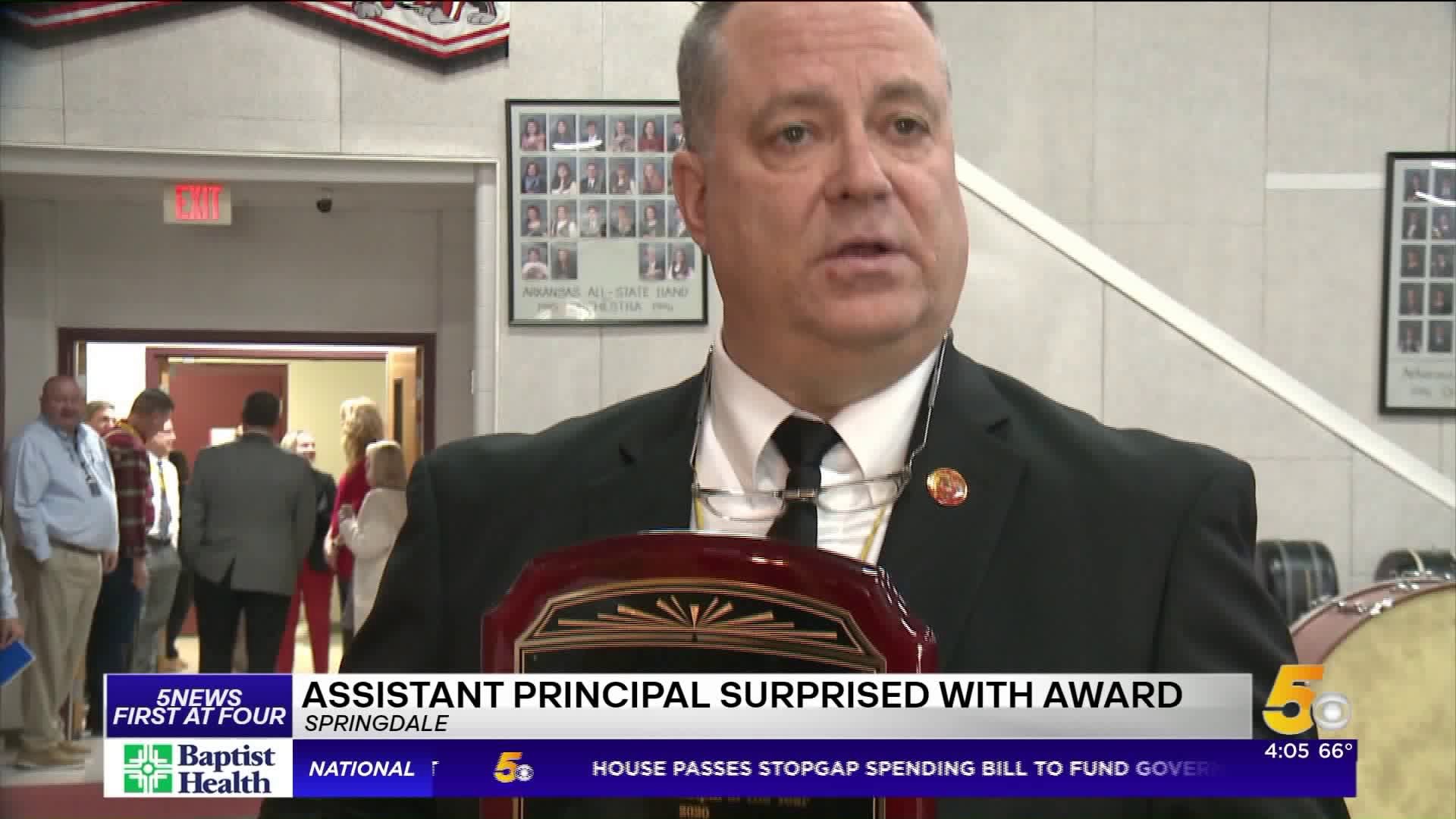 Springdale Assistant Principal Receives Award