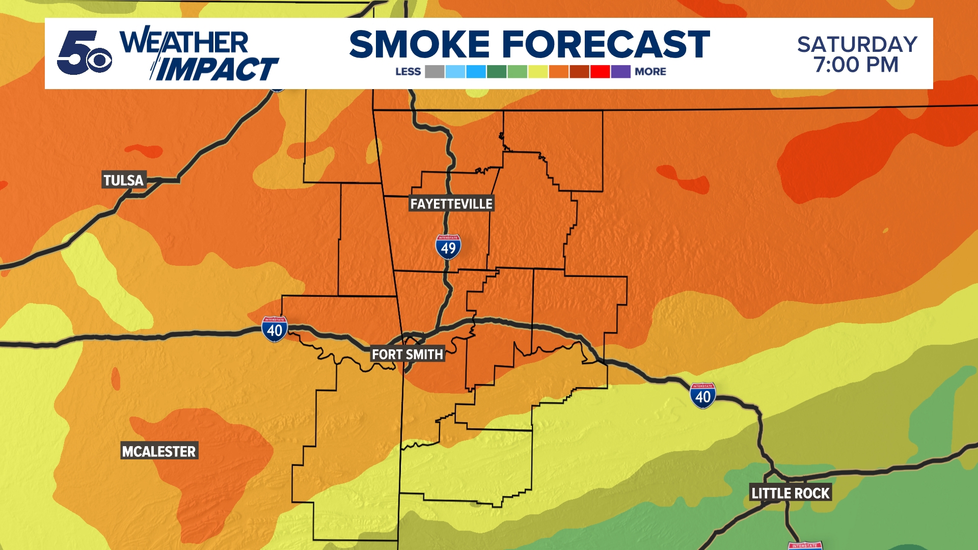 Wildfire smoke impacts air quality this weekend 5newsonline com