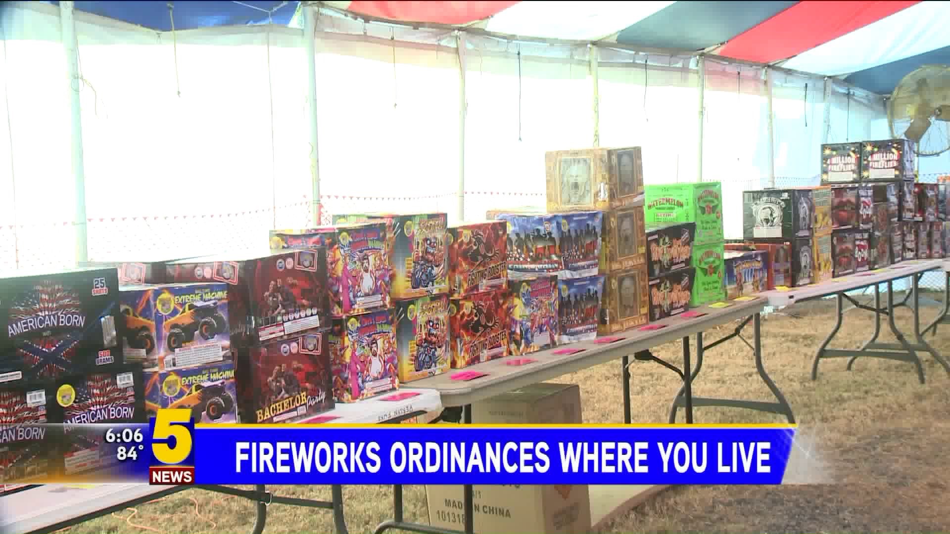 Fireworks Ordinances Where You Live