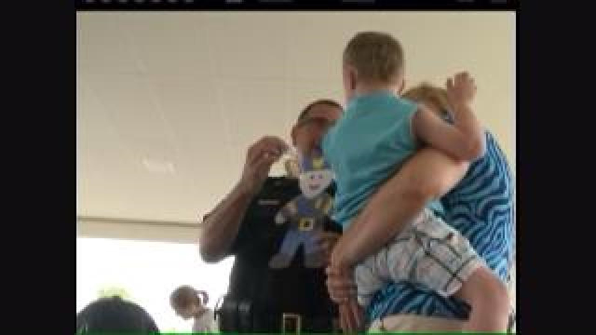 Police and Firefighters kick off Adopt a Dad