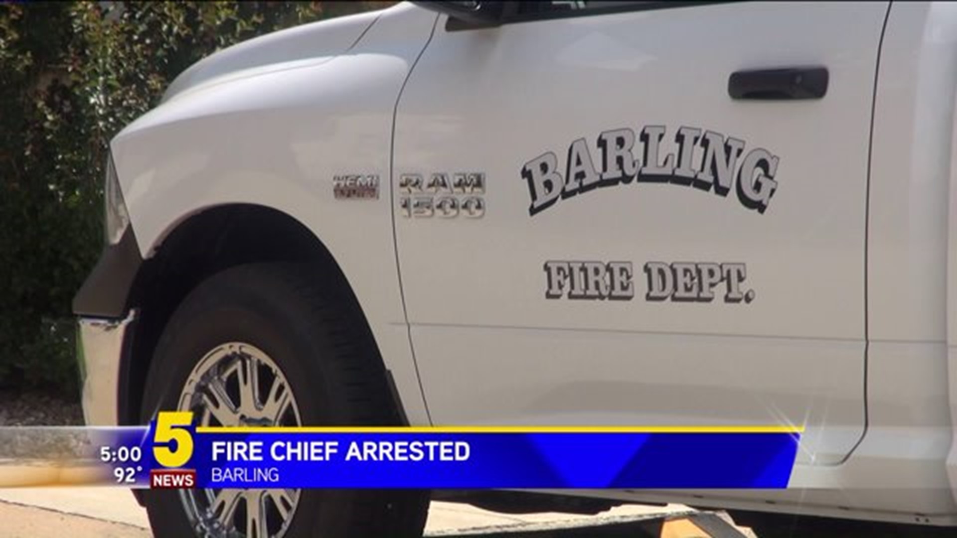 Barling Fire Chief Arrested On DWI Suspicion