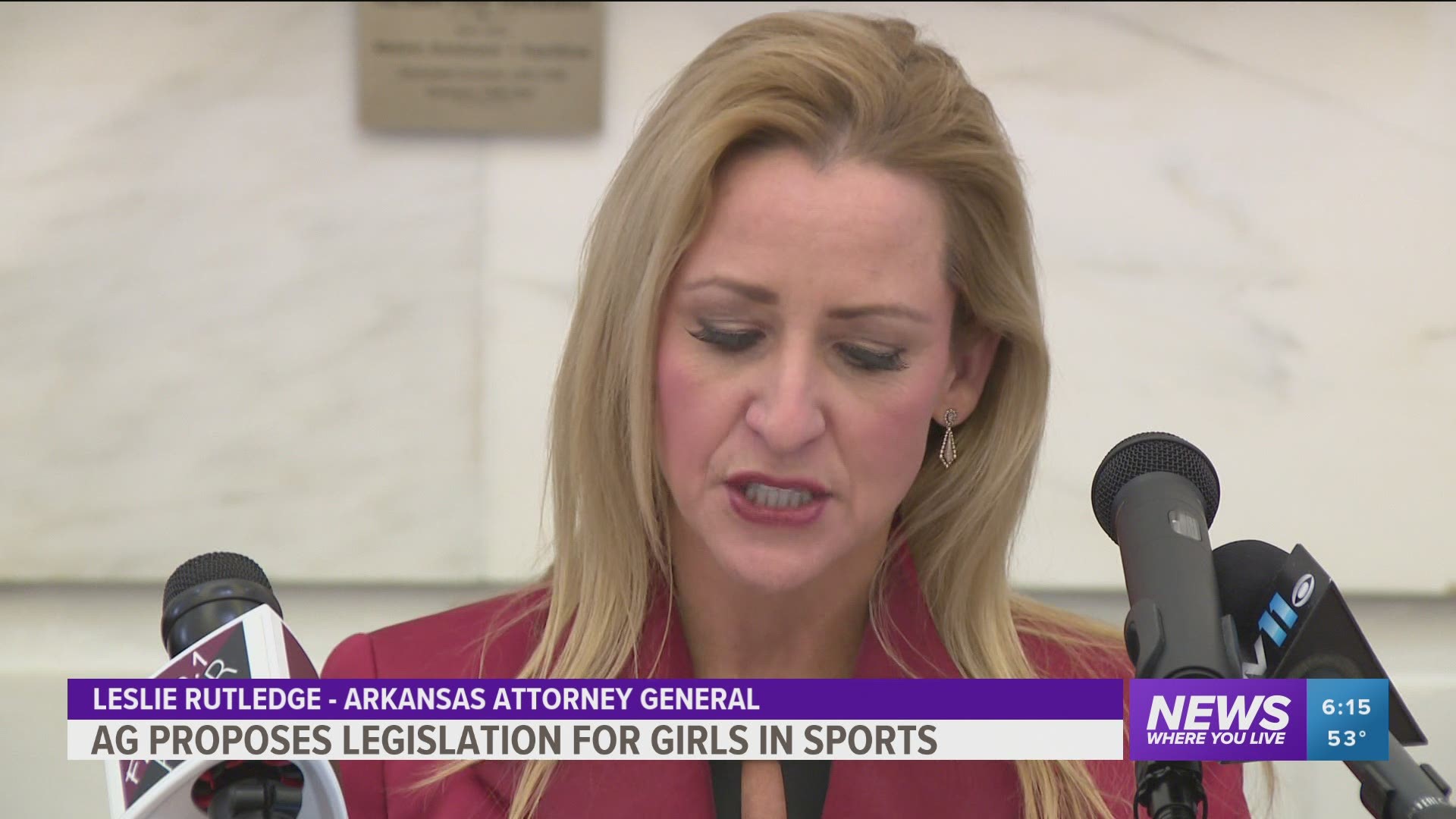 AG Rutledge and lawmakers have unveiled legislation that would prohibit transgender athletes from playing in girls' and women's sports teams in Arkansas.