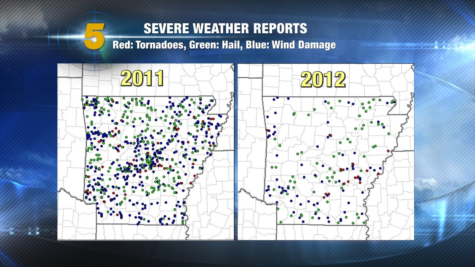 Garrett’s Blog: Comparing 2011 & 2012 Severe Weather | 5newsonline.com