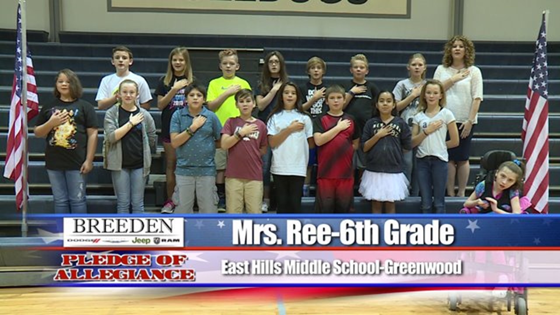 East Hills Middle School, Greenwood - Mrs. Reed - 6th Grade