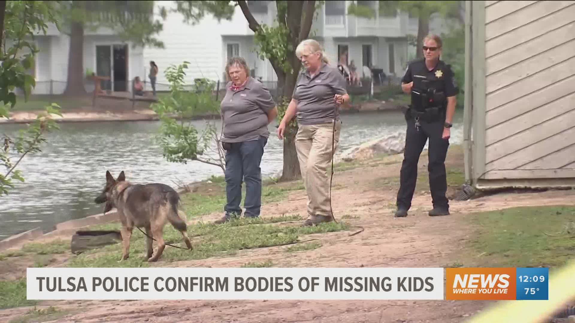 Tulsa Police confirm bodies of missing kids.