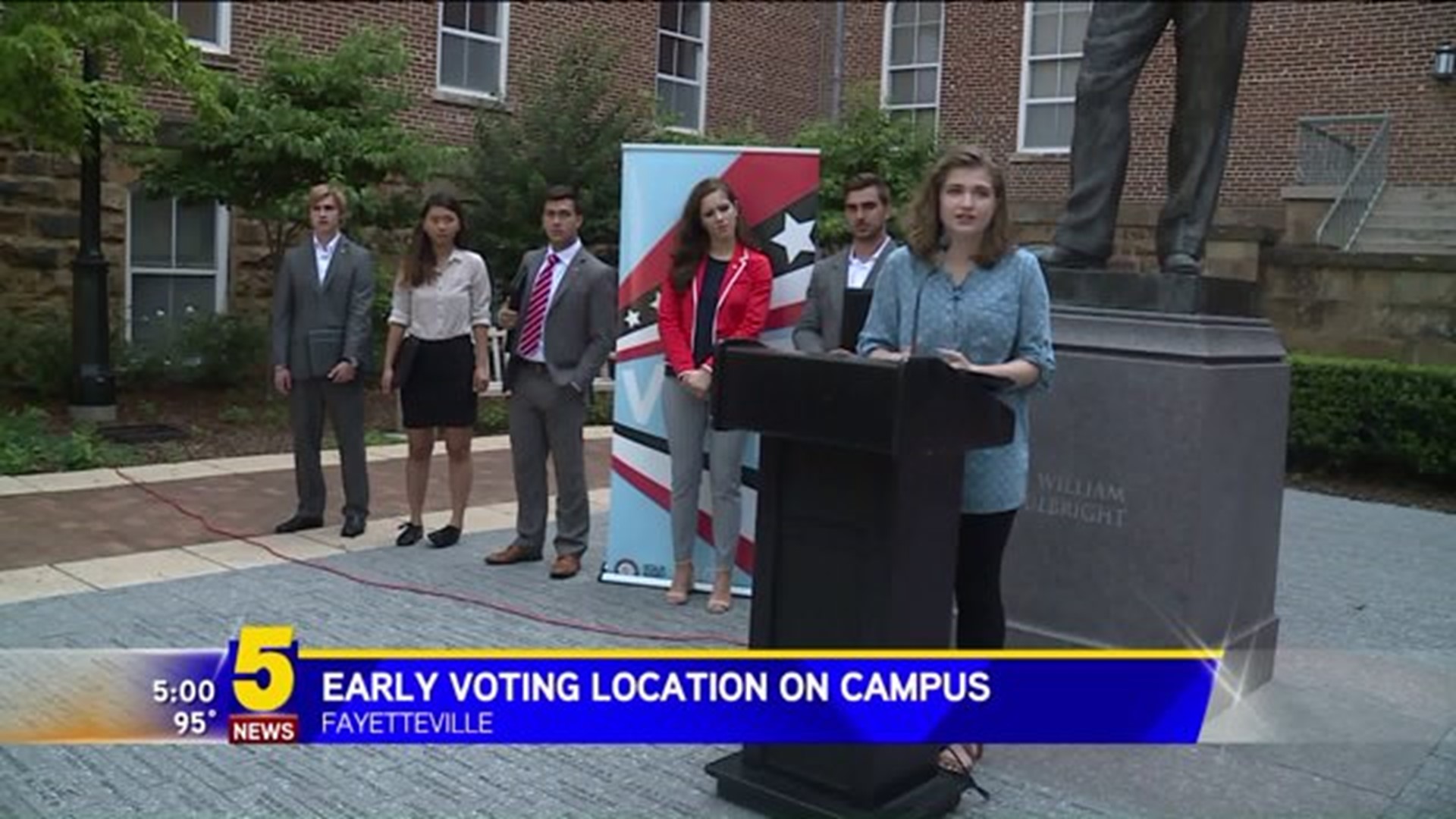 EARLY VOTING SITE AT UNIVERSITY OF ARKANSAS