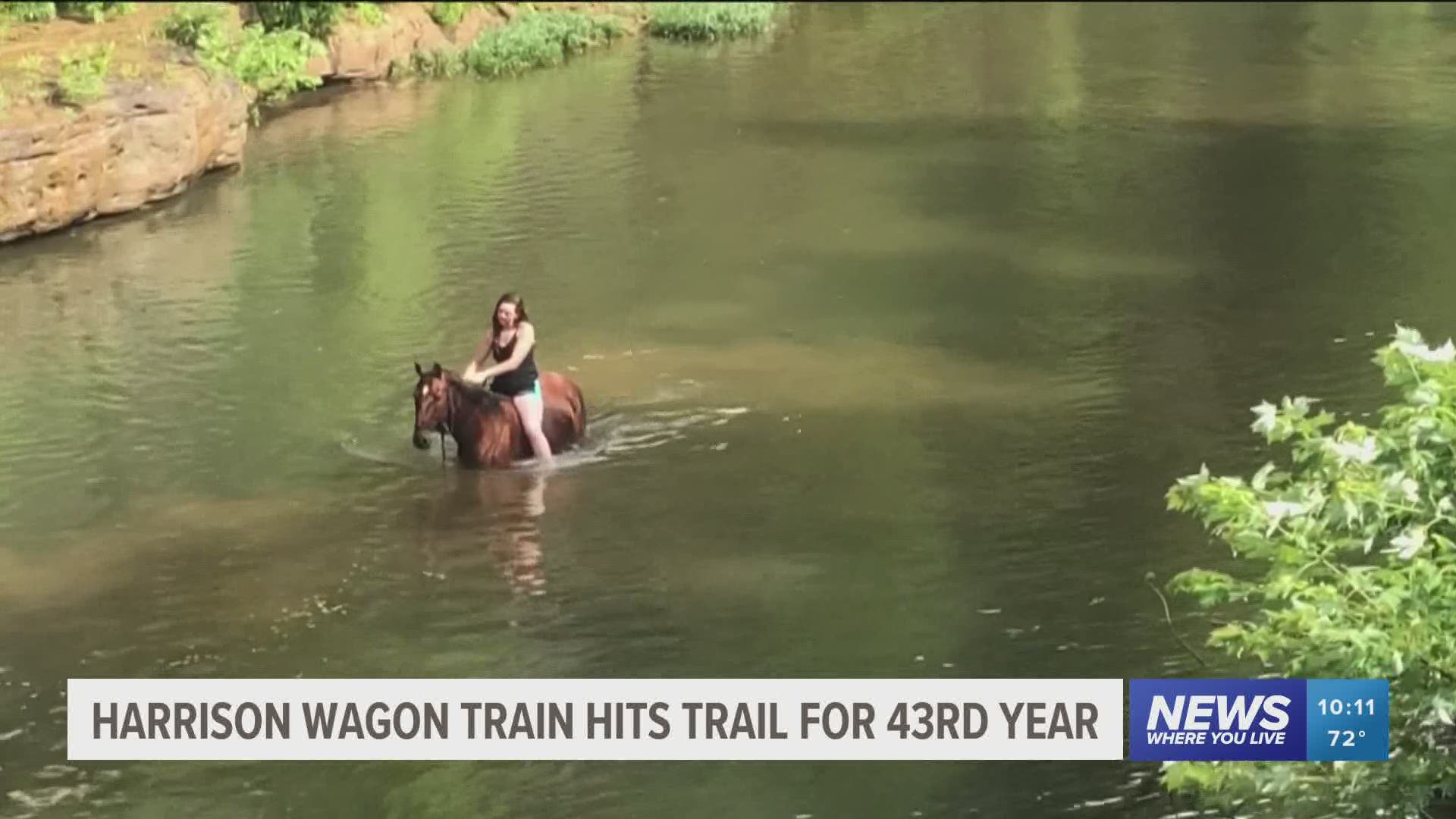 Harrison Wagon Train hits trail for 43rd year.