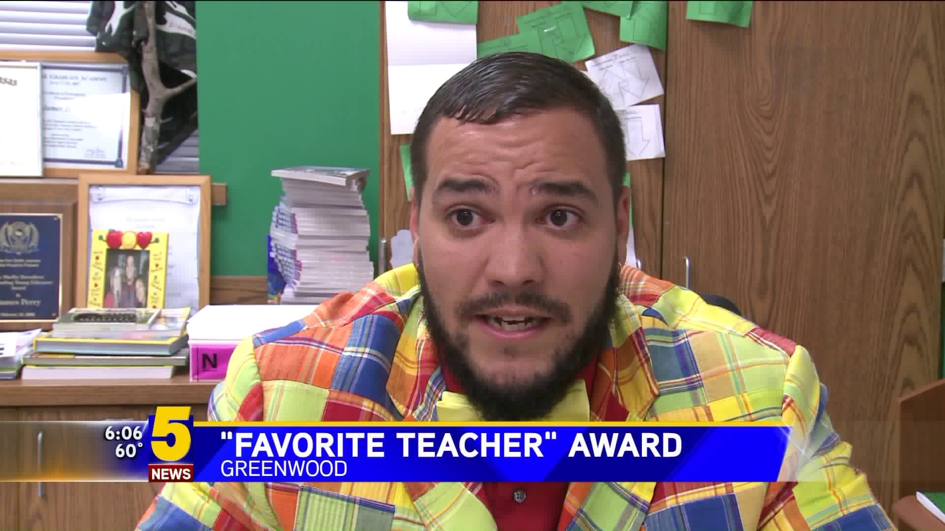 man voted favorite teacher
