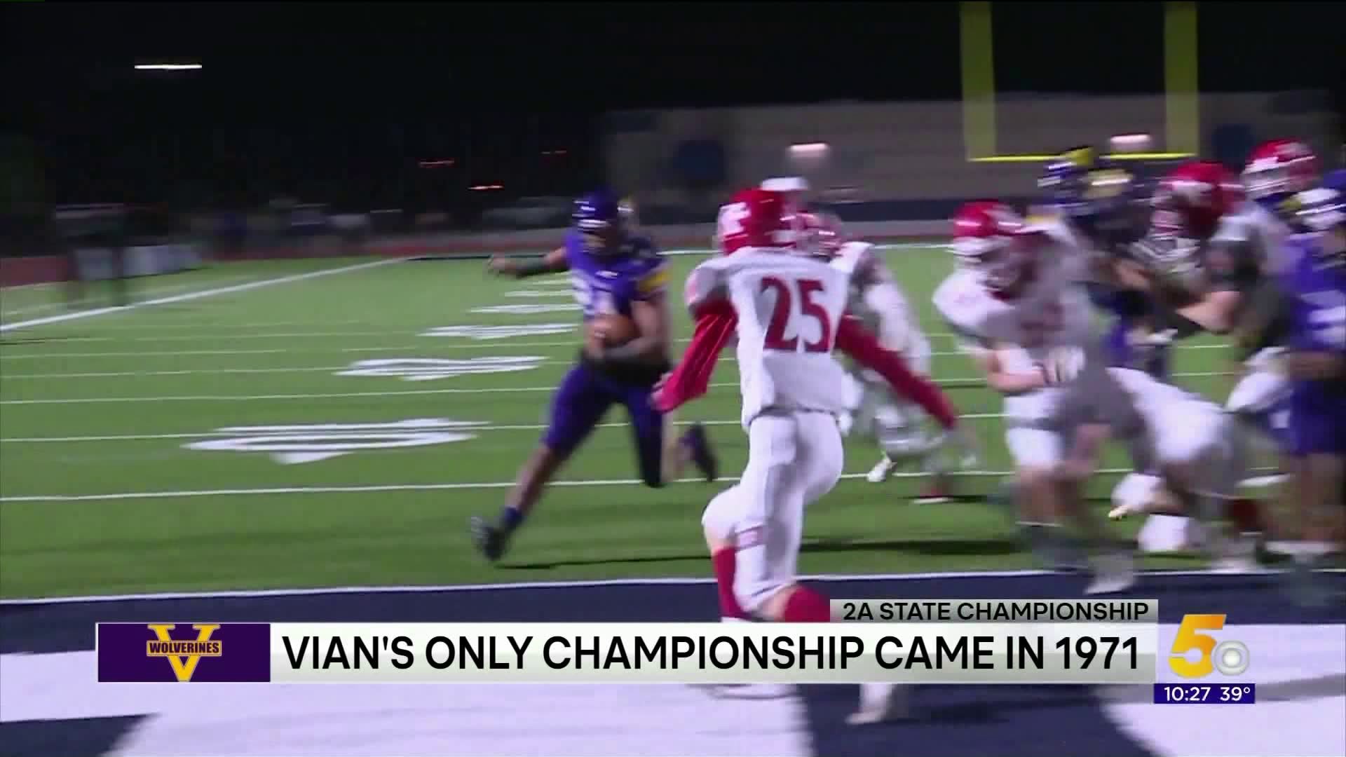 Vian`s Only Championship Game Since 1971