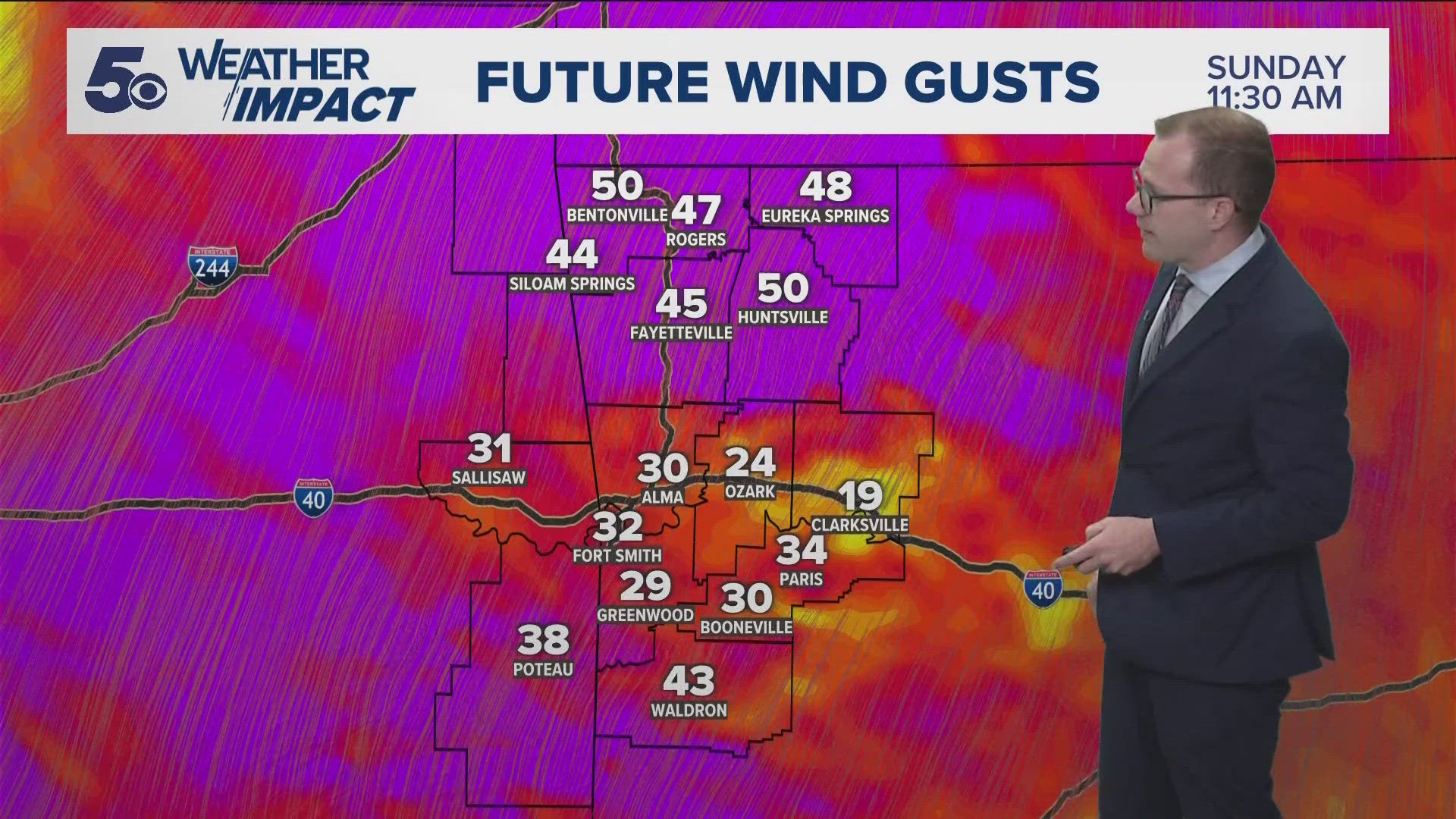 Latest Weather | Warm and windy Sunday ahead | 5newsonline.com