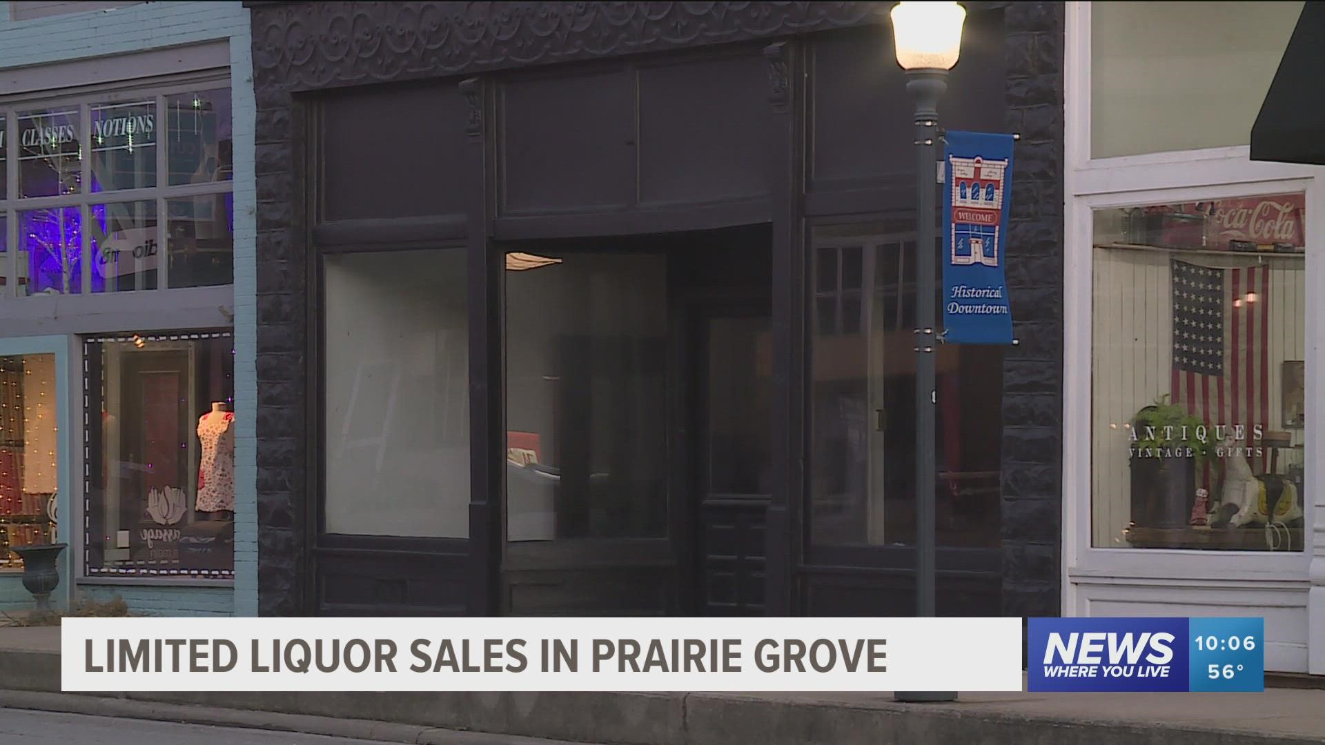 An 80-year old law designating only certain stores to sell liquor within Prarie Grove and residents say this is increasing causing more problems.