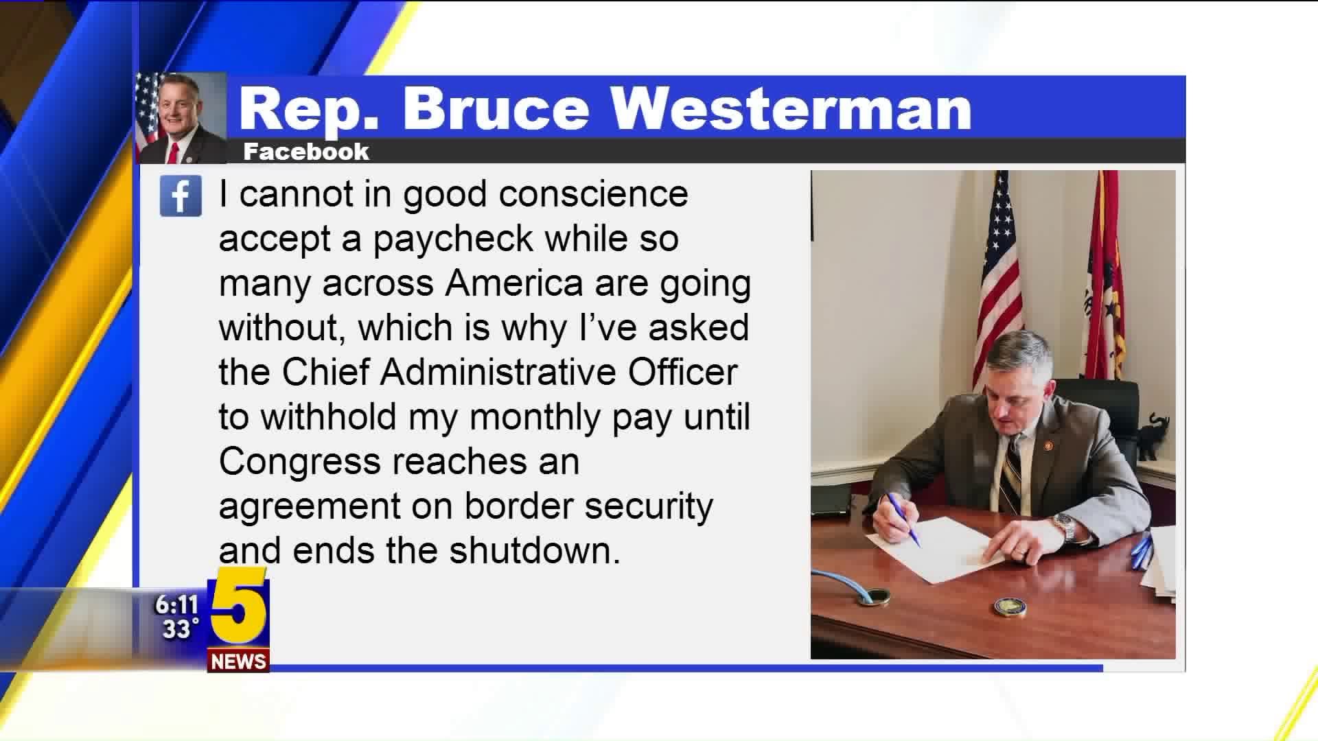 Rep. Bruce Westerman Refusing Paycheck During Gov. Shutdown
