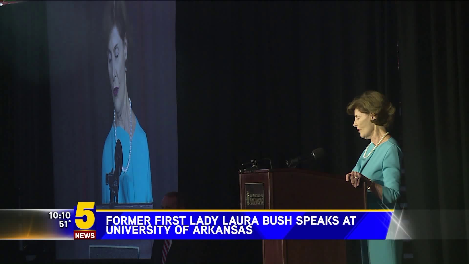 Former First Lady Laura Bush Speaks At UofA