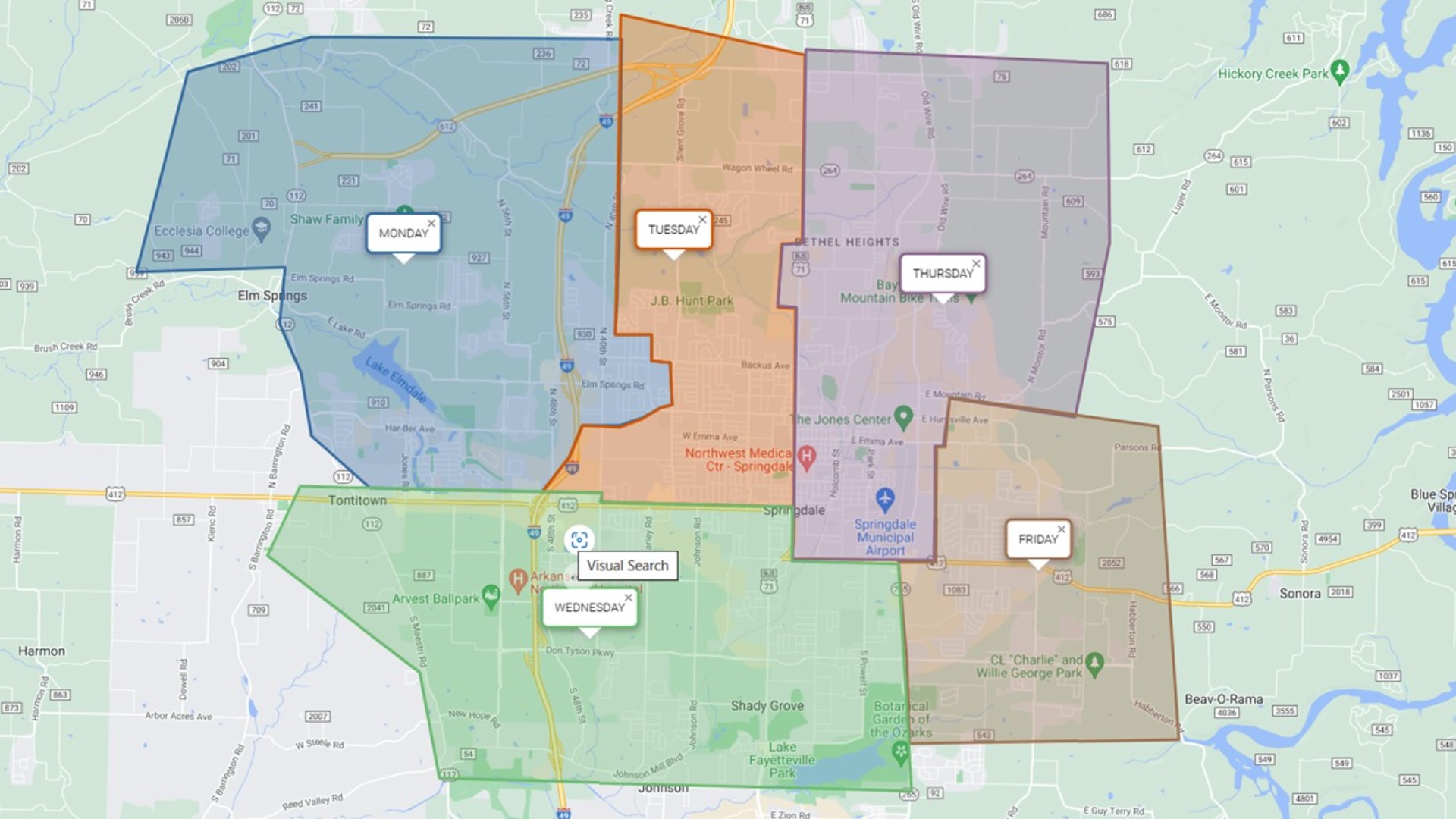 Springdale changing trash pickup schedule, releases new map ...