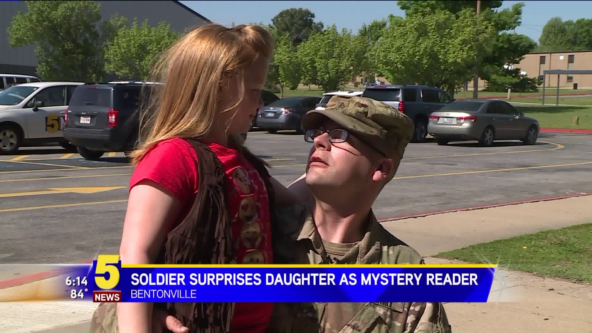 Soldier Surprises Daughter