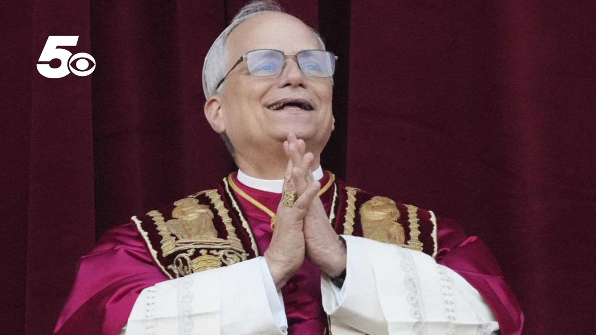 White smoke billowed from the Sistine Chapel.