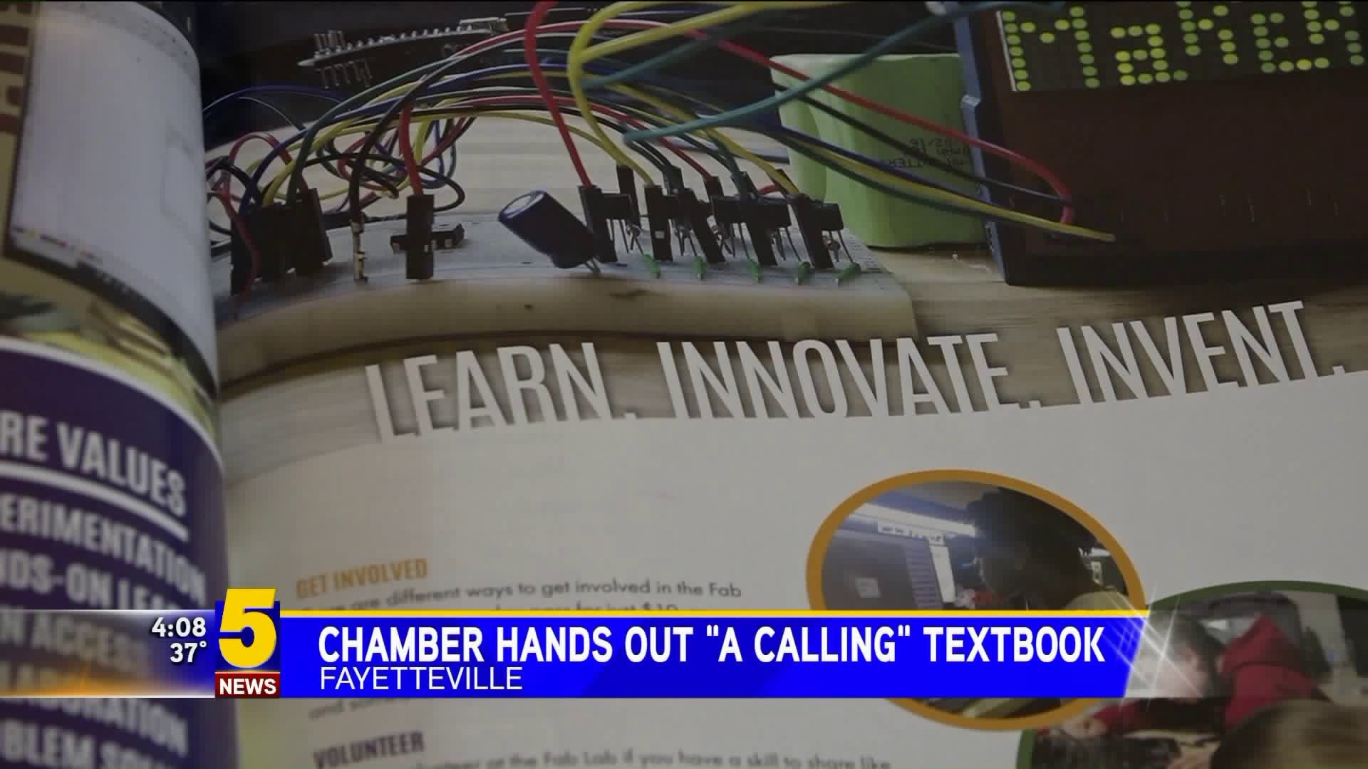 Chamber Hands out "a calling" textbook