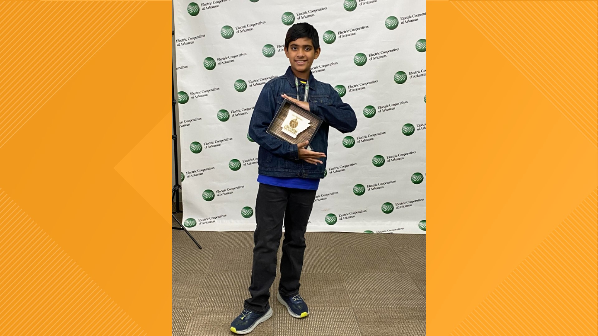 Zeeshan Anower from Woods Elementary took home the award Saturday, March 11.