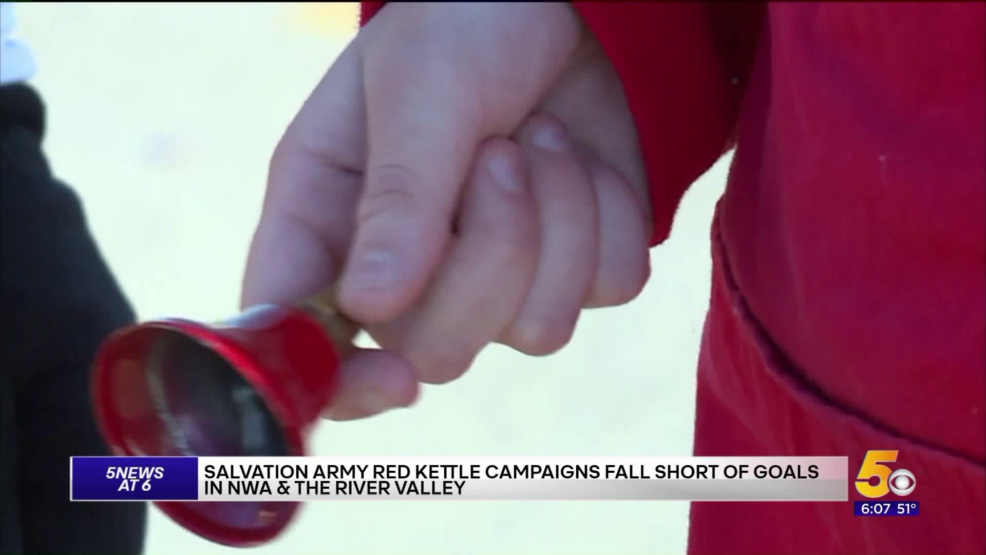 Salvation Army Red Kettle Campaign Falls Short of Goal