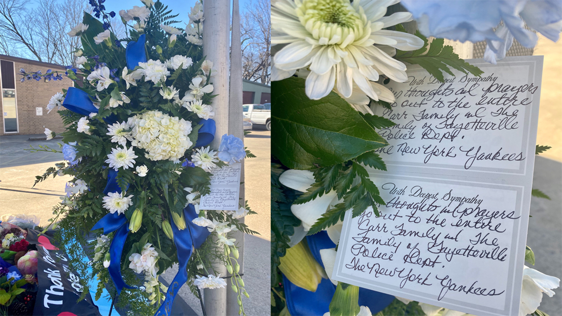 New York Yankees Send Bouquet Of Flowers To Fallen Officer
