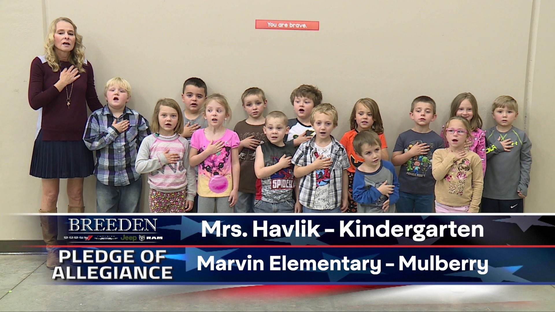 Mrs. Havlik Kindergarten Marvin Elementary, Mulberry