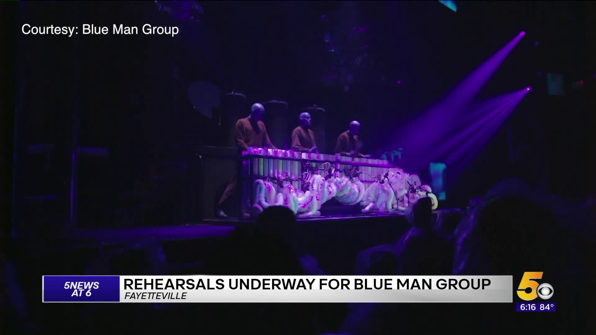 Rehearsals Underway For Blue Man Group Show In Fayetteville