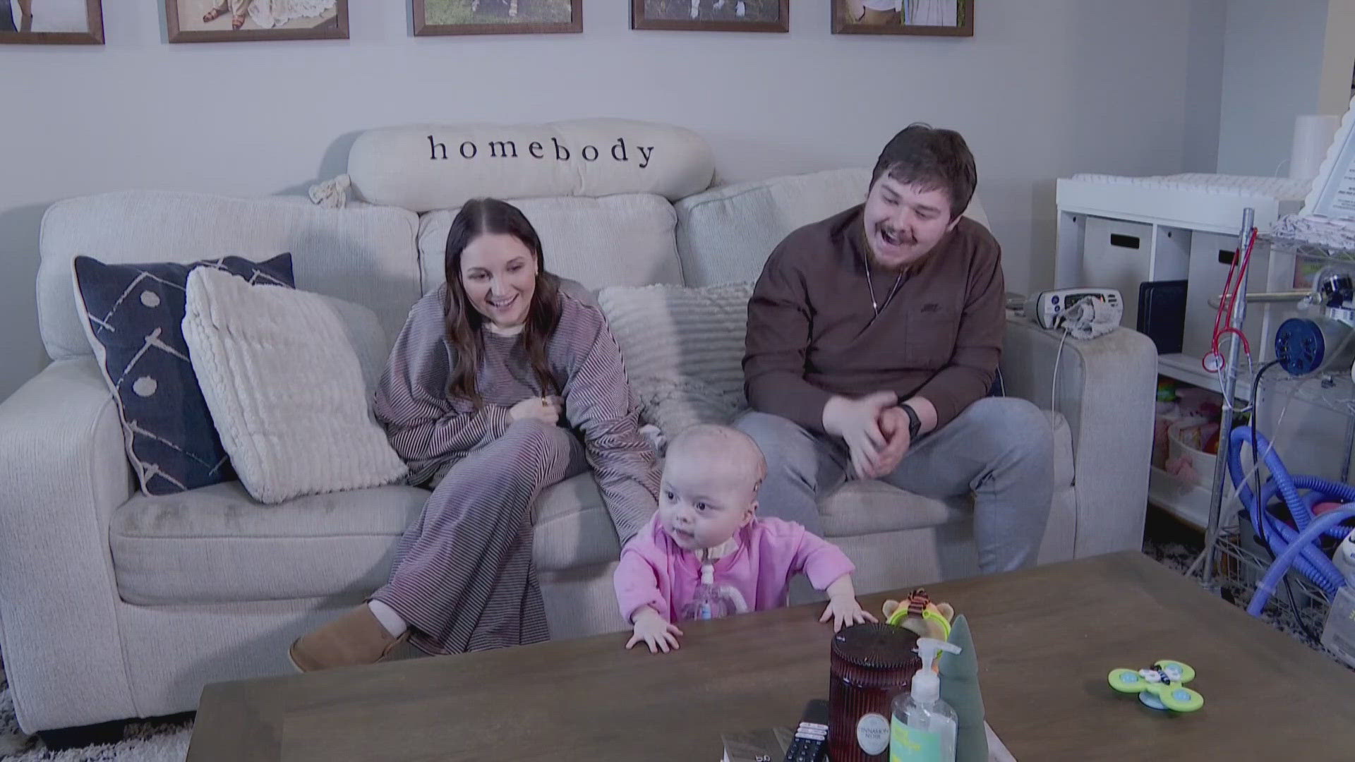 Fort Smith baby spends first Christmas at home after nearly a year in ...