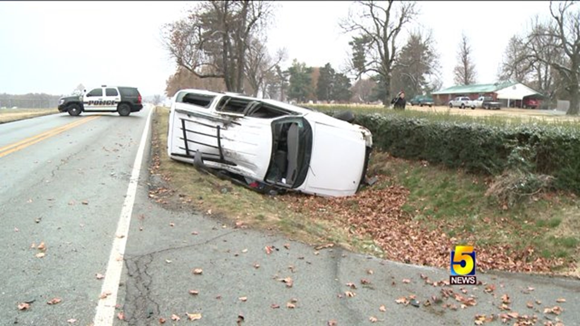 Slick Roads May Be Factor In Fayetteville Rollover