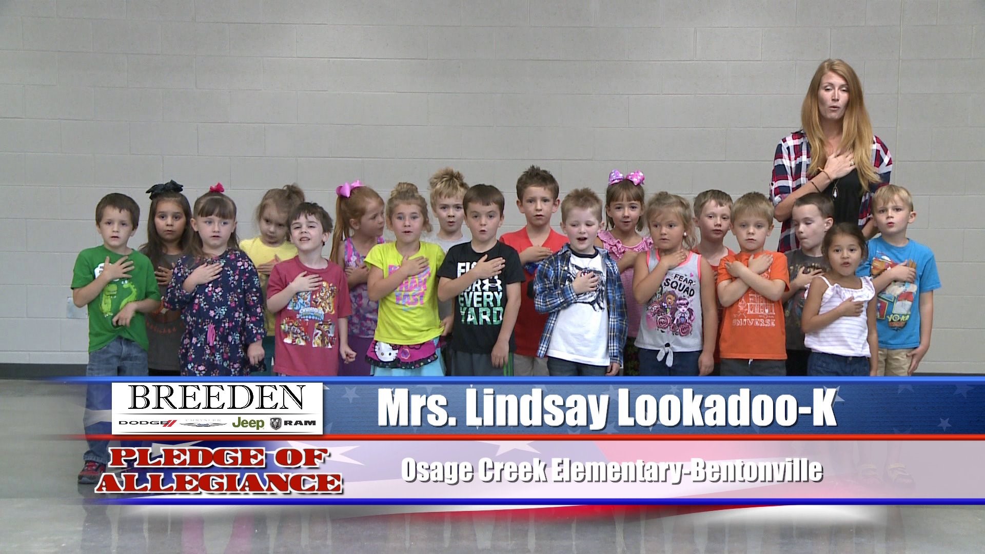 Mrs. Lindsay Lookadoo  K  Osage Creek Elementary - Bentonville