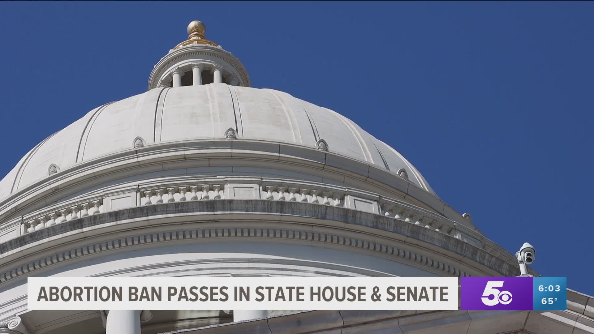 Abortion ban passes in Arkansas House and Senate