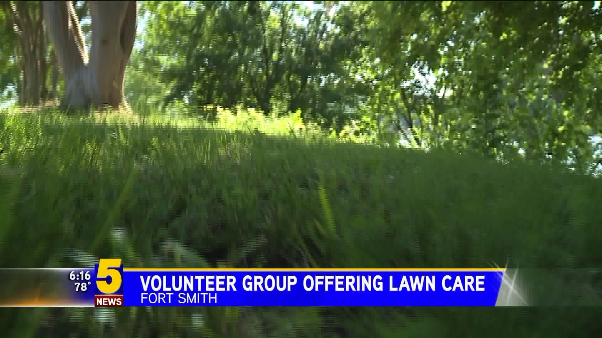 Volunteer Group Offering Lawn Care