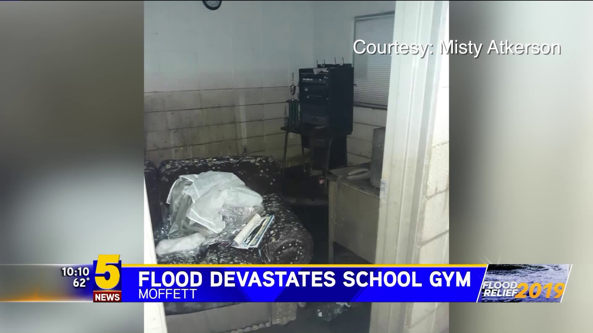 Flood Devastates School Gym