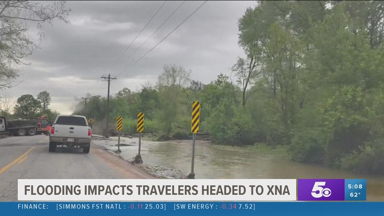 Flooding impacts travelers headed to XNA