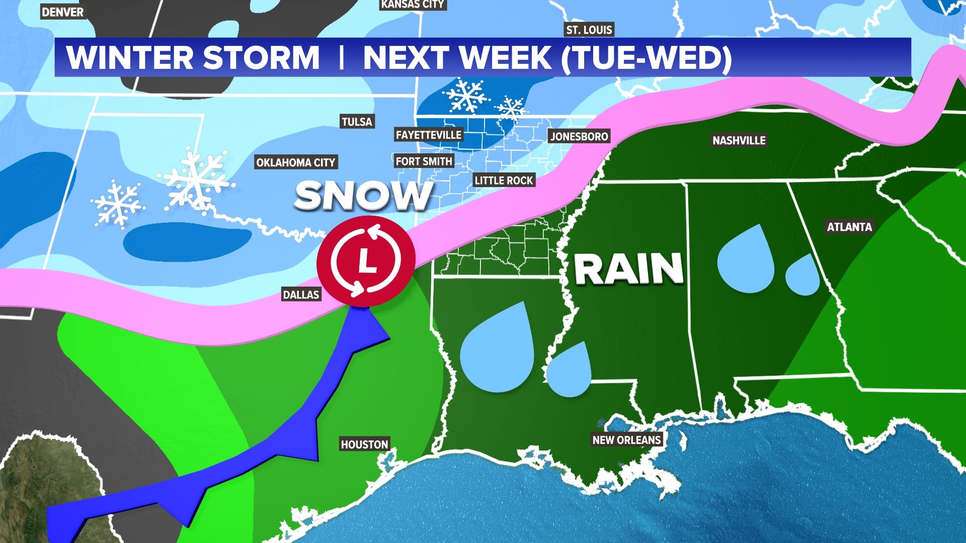 Winter Storm Next Week | How Much Snow For Arkansas? | 5newsonline.com