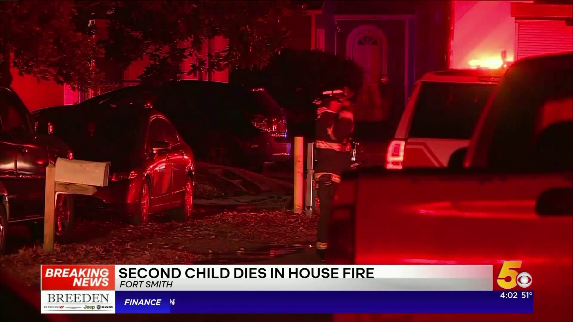 Second Child Dies After House Fire In Fort Smith