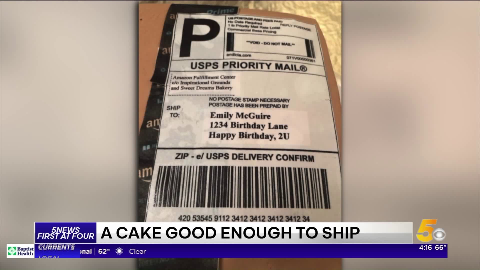 A Man Surprises His Wife With Amazon Box Cake For Her Birthday