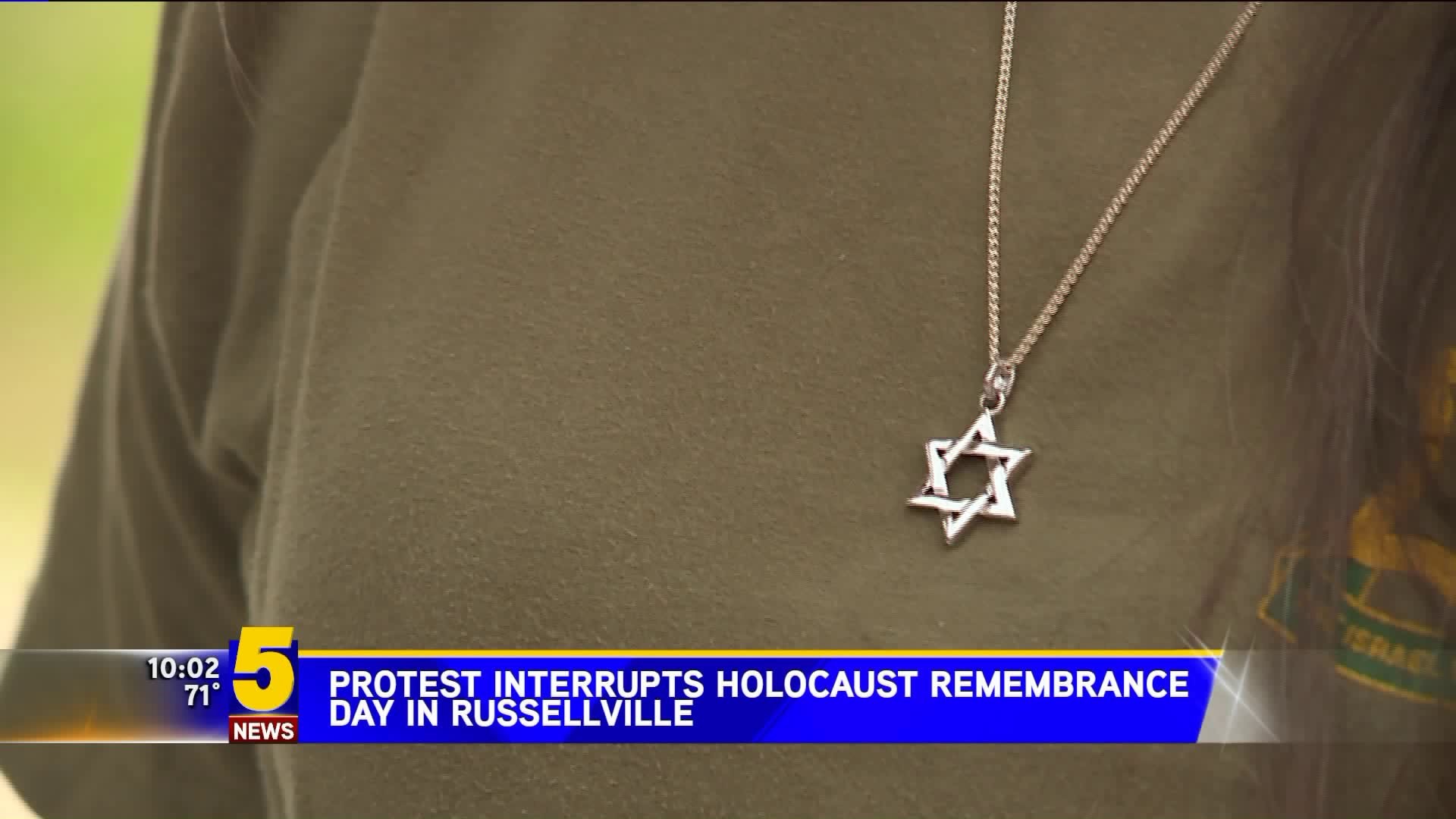 Protest Interrupts Holocaust Remembrance Day In Russellville